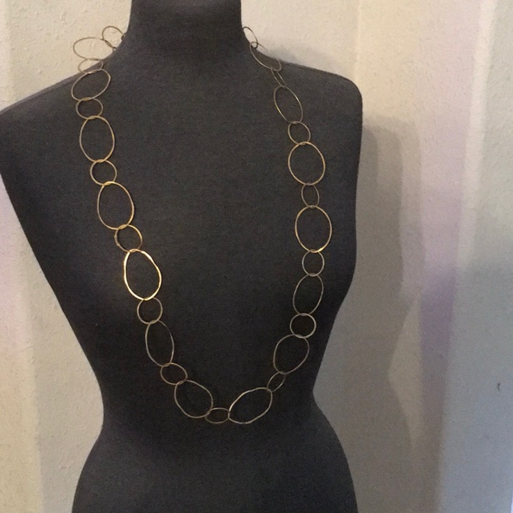 Gold Hoop Necklace